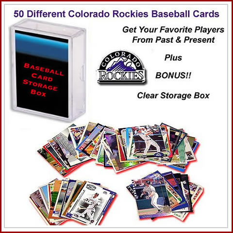50 Assorted Colorado Rockies Baseball Cards