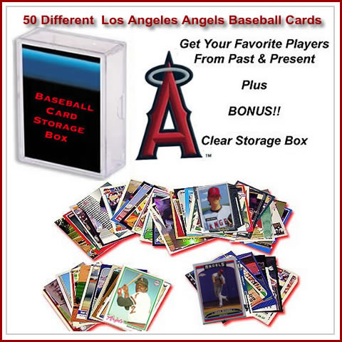 50 Assorted Los Angeles Angles Baseball Cards