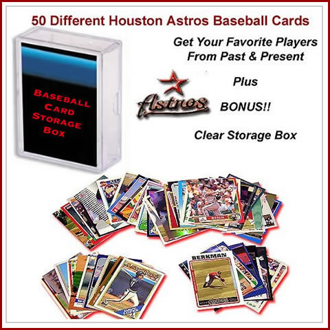 50 Assorted Houston Astros Baseball Cards