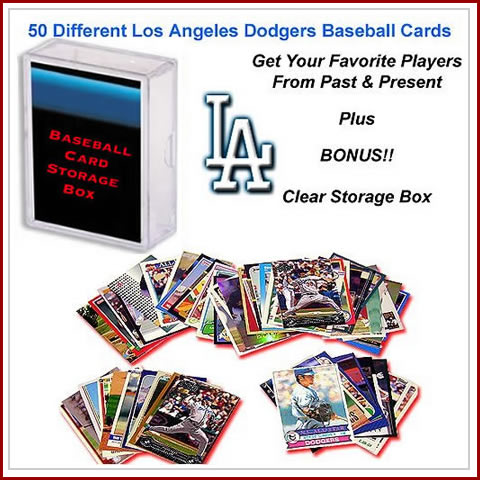50 Assorted Los Angeles Dodgers Baseball Cards